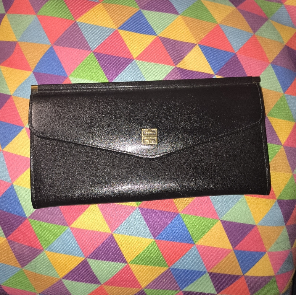 Givenchy Black Leather Card HolderWallet